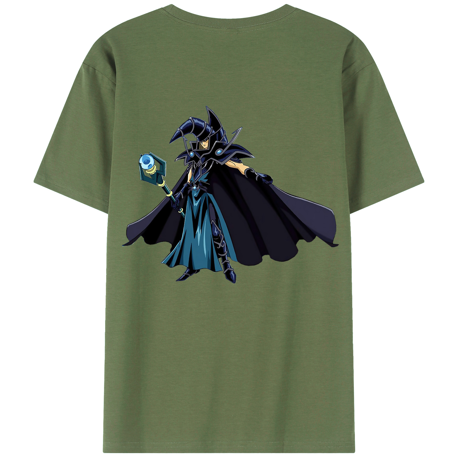 （画像用） 遊☆戯☆王 Yu-Gi-Oh! 綿100％ メンズ半袖Tシャツ（バックプリント） 通気性